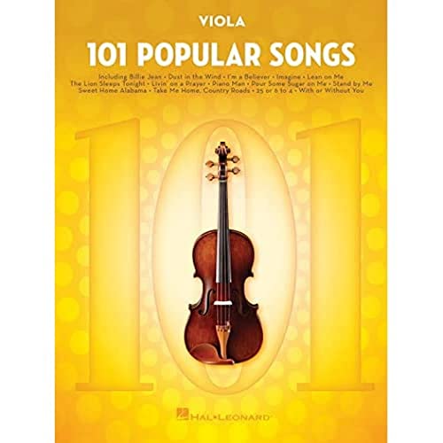 101 Popular Songs - Viola (Instrumental Folio): Noten, Sammelband für Viola