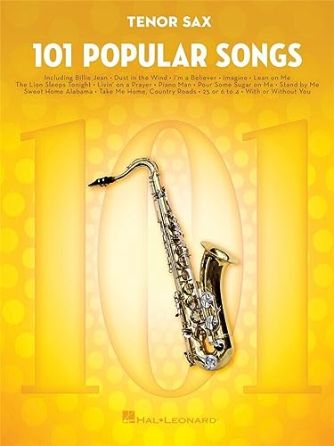 101 Popular Songs - Tenor Saxophone (Instrumental Folio): Noten, Sammelband für Tenor-Saxophon