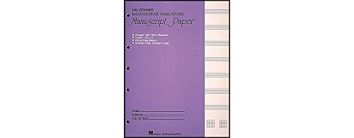Bass Guitar Tablature Manuscript Paper: Purple Cover Bass Guitar Tablature Manuscript Paper: Purple Cover