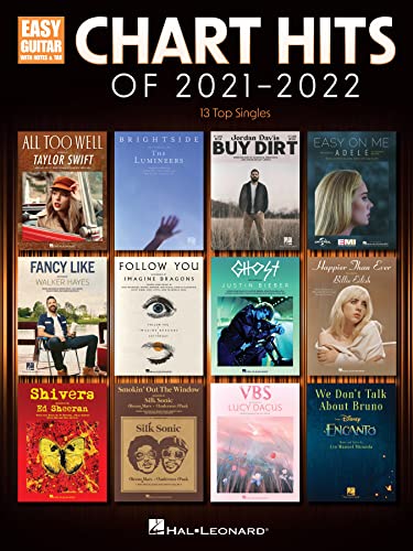 Chart Hits of 2021-2022: 13 Top Singles (Easy Guitar)
