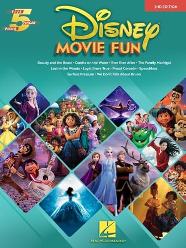 Disney Movie Fun: Five-finger Piano Songbook With Lyrics (5 Finger Piano)