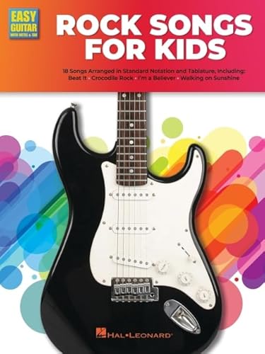 Rock Guitar Songs for Kids: Easy Guitar with Notes & Tab Songbook