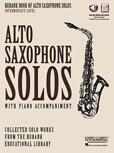 Rubank Book of Alto Saxophone Solos: Intermediate Level: Book with Online Audio (Stream or Download)