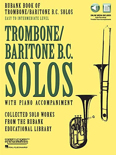 Rubank Book of Trombone/Baritone B.c. Solos: Easy to Intermediate - Includes Online Audio Stream or Download