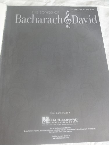 The Songs of Bacharach and David von HAL LEONARD