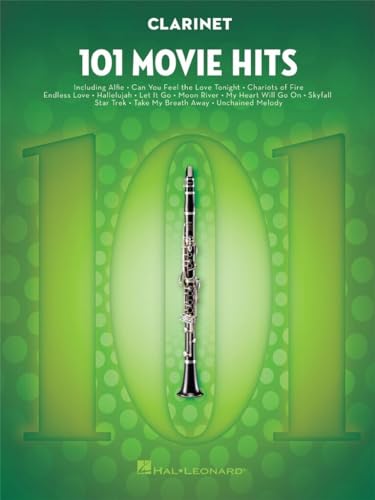 101 Movie Hits For Clarinet: Noten, Sammelband für Klarinette von HAL LEONARD