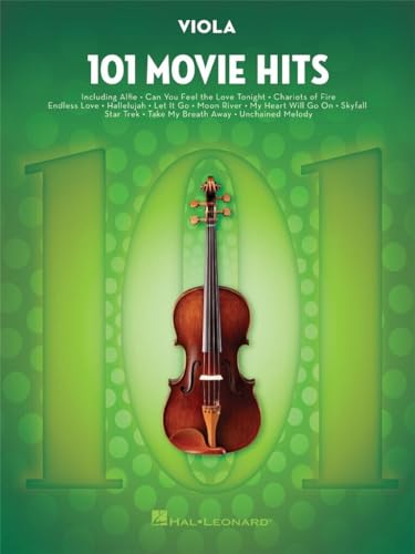 101 Movie Hits For Viola: Noten, Sammelband für Viola