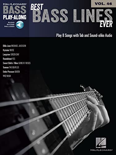 Best Bass Lines Ever (Book & Online Audio): Noten, Download (Audio) für Bass-Gitarre (Bass Play-along, Band 46): Bass Play-Along Volume 46 (Bass Play-along, 46, Band 46) von HAL LEONARD
