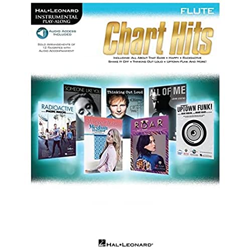 Chart Hits -For Flute- (Book & Online Audio): Play-Along, Sammelband, Download (Audio) für Flöte (Hal-leonard Instrumental Play-along)