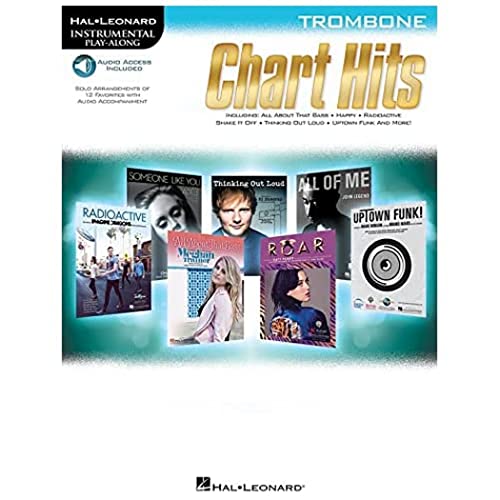 Chart Hits - -For Trombone- (Book & Online Audio): Play-Along, Sammelband, Download (Audio) für Posaune (Hal Leonard Instrumental Play-along): Trombone Play-Along