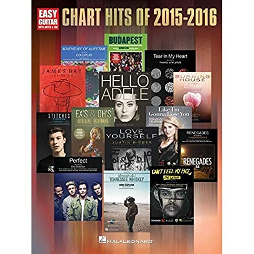Chart Hits Of 2015-2016 (Easy Guitar With Notes & Tab Book): Easy Guitar with Notes Plus Tab