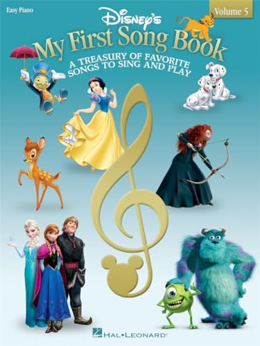 Disney's My First Song Book Volume 5 Easy Piano Songbook Bk: Noten, Songbook für Klavier (Disneys First Songbook): Volume 5: a Treasury of Favorite Songs to Sing and Play von HAL LEONARD