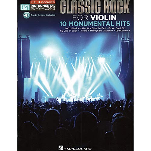 Easy Instrumental Play-Along: Classic Rock For Violin (Hal Leonard Easy Instrumental Play-Along): Violin Easy Instrumental Play-Along Book with Online Audio Tracks
