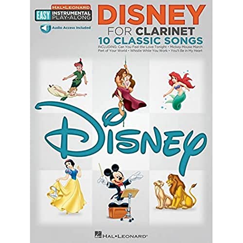Easy Instrumental Play-Along: Disney For Clarinet (Hal Leonard Easy Instrumental Play-Along): For Clarinet: 10 Classic Songs von HAL LEONARD