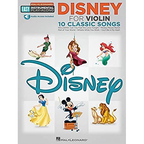 Easy Instrumental Play-Along: Disney For Violin (Hal Leonard Easy Instrumental Play-Along): Violin Easy Instrumental Play-Along Book with Online Audio Tracks von HAL LEONARD
