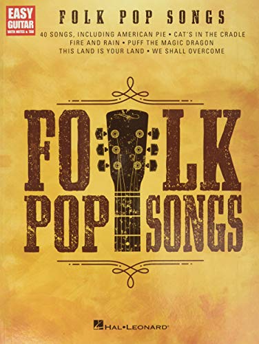 Folk Pop Songs: For Easy Guitar with Notes & Tab von HAL LEONARD