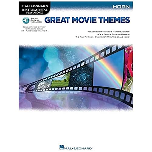 Great Movie Themes - -For Horn- (Book & Online Audio): Play-Along, Sammelband, Download (Audio) für Horn (Hal Leonard Instrumental Play-along): For Horn Instrumental Play-Along