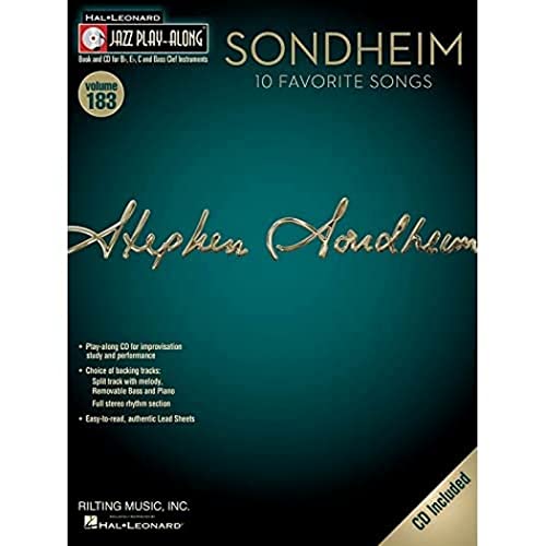 Jazz Play-Along Volume 183: Sondheim - 10 Favorite Songs (Buch/CD) von Hal Leonard Europe