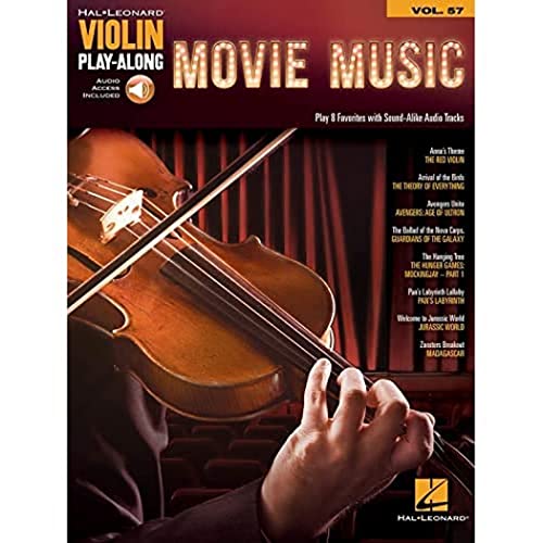 Violin Play-Along Volume 57: Movie Music (Book & Online Audio) (Hal Leonard Violin Play-along, Band 57) (Hal Leonard Violin Play-along, 57, Band 57) von HAL LEONARD