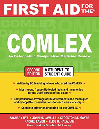 First Aid for the Comlex, Second Edition: An Osteophathic Manipulative Medicine Review von McGraw-Hill Education