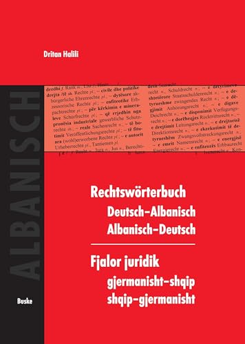 Rechtswörterbuch Deutsch–Albanisch / Albanisch–Deutsch