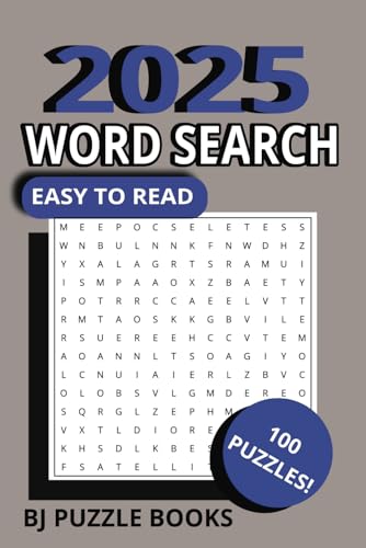 2025 Word Search Puzzle Book: Easy to read, great word find for all ages von Independently published