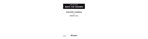 Music for Children: Teacher's Manual. Lehrerband. (Orff-Schulwerk)