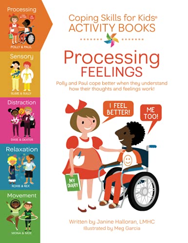 Coping Skills for Kids Activity Books: Processing Feelings