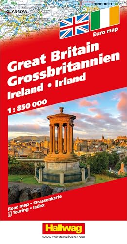 Hallwag Straßenkarten, Grossbritannien: Inkl. Transitpläne, Ortsverzeichnis und Reiseinformationen (Hallwag Strassenkarten)