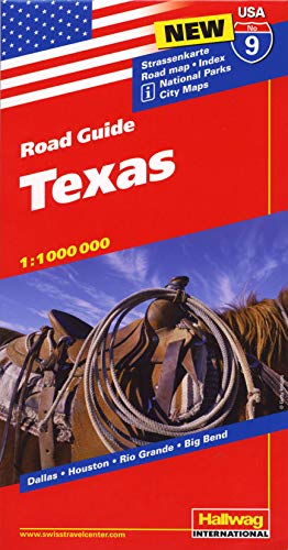 Hallwag USA Road Guide 09 Texas 1 : 1.000.000: Dallas, Houston, Rio Grande, Big Bend (Hallwag Strassenkarten, Band 9)