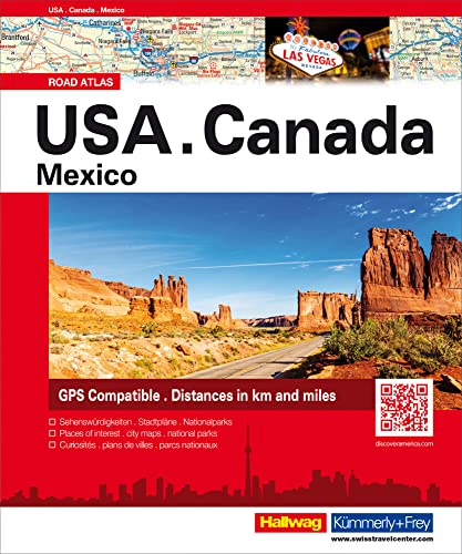 USA/ Canada/ Mexico: Strassenatlas (Hallwag Atlanten) von Hallwag Karten Verlag