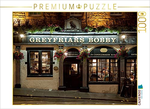 CALVENDO Puzzle Greyfriars Bobby Pub 1000 Teile Lege-Größe 64 x 48 cm Foto-Puzzle Bild von Christian Hallweger Hallweger, Christian
