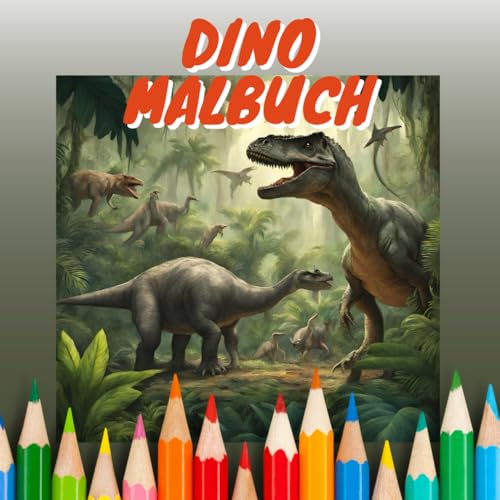 Dino Malbuch: Malbuch für Kinder
