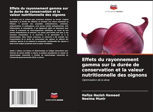 Effets du rayonnement gamma sur la durée de conservation et la valeur nutritionnelle des oignons: Optimisation de la dose