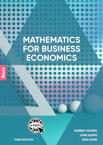Mathematics for Business Economics von Boom