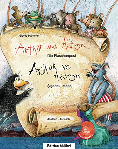 Arthur und Anton: Die Flaschenpost (Deutsch-Türkisch): Zweisprachiges Kinderbuch mit Audio-CD von Hueber