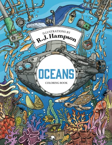 Oceans Coloring Book (R.J. Hampson Coloring Books) von Hop Skip Jump