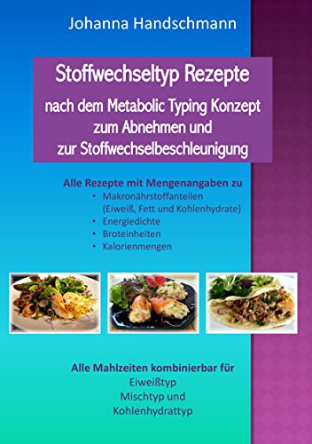 Stoffwechseltyp Rezepte nach dem Metabolic Typing Konzept zum Abnehmen und zur Stoffwechselbeschleunigung: Alle Mahlzeiten für Eiweißtyp, Mischtyp und Kohlenhydrattyp Stoffwechseltyp Rezepte nach dem Metabolic Typing Konzept zum Abnehmen und zur Stoffwechselbeschleunigung: Alle Mahlzeiten für Eiweißtyp, Mischtyp und Kohlenhydrattyp