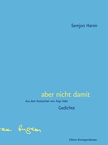 aber nicht damit: Gedichte