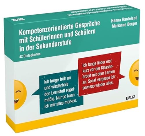 Kompetenzorientierte Gespräche mit Schülerinnen und Schülern in der Sekundarstufe: 42 Dialogkarten