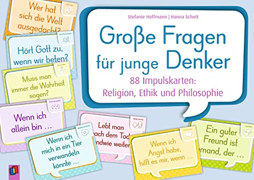 Große Fragen für junge Denker: 88 Impulskarten: Religion, Ethik und Philosophie von Verlag An Der Ruhr