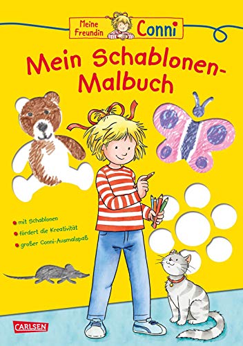 Conni Gelbe Reihe (Beschäftigungsbuch): Mein Schablonen-Malbuch: Mit Schablonen. Fördert die Kreativität. Großer Conni-Ausmalspaß