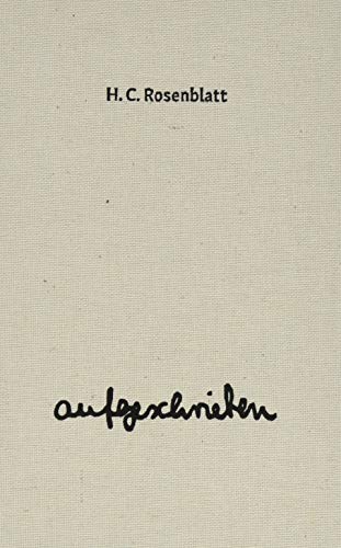 aufgeschrieben: Eine Novelle