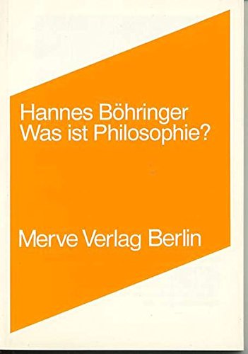 Was ist Philosophie?: Sechs Vorlesungen (Internationaler Merve Diskurs) von Merve