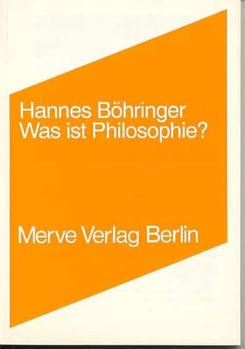 Was ist Philosophie?: Sechs Vorlesungen (Internationaler Merve Diskurs)