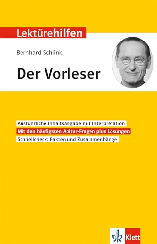 Klett Lektürehilfen Bernhard Schlink, Der Vorleser: Interpretationshilfe für Oberstufe und Abitur von Klett Lerntraining
