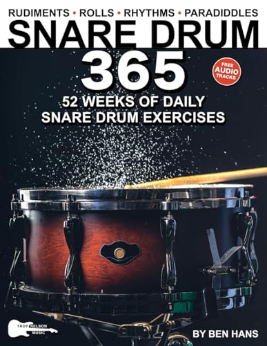 Snare Drum 365: 52 Weeks of Daily Exercises—Rudiments, Rolls, Rhythms & Paradiddles for Snare Drum or Practice Pad (Music 365) von Independently published