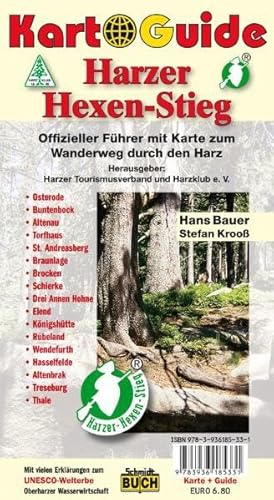 Karto-Guide: Harzer Hexen-Stieg: Der offizielle Führer mit Karte zum Wanderweg durch den Harz: Der offizielle Führer mit Karte zum Wanderweg durch den ... im 1000m-Netz, Entfernungsangaben (10 km)