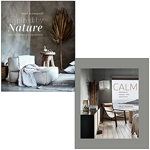 Inspired by Nature By Hans Blomquist & Calm By Sally Denning 2 Books Collection Set