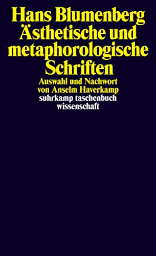 Ästhetische und metaphorologische Schriften (suhrkamp taschenbuch wissenschaft)